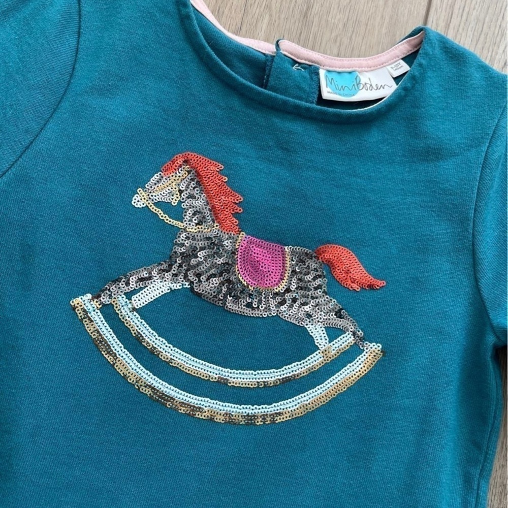 Mini Boden Girls Holiday Dress size 9/10 - Picture 2 of 4